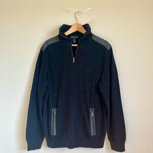 Men’s Black Zip Up Sweater